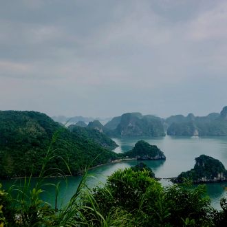 Halong Bay, Vietnam. Unescova naravna svetovna dediščina, formacije tropskega krasa s preko 3000 otočki in s številnimi jamami. (2019) / Barbara Pokorny