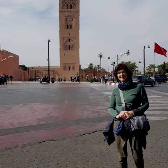 Marrakech, Maroko. Največja mošeja v Marrakechu, Koutoubia na trgu Djema El Fna. (2019) / Silva Pisanec