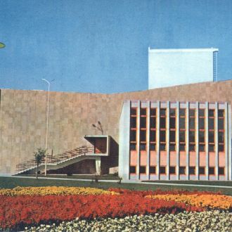 1963 - Razglednica Doma kulture Velenje (V fasada)